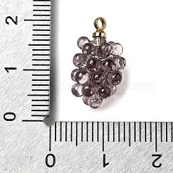 Подвески из акрила из виноградной латуни OACR-R006-05G-01