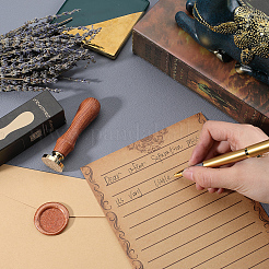 Круглая сургучная печать латунный пустой штамп AJEW-CP0007-45A