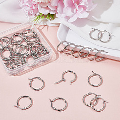 40 шт. серьги-кольца из нержавеющей стали 304 для женщин EJEW-ME0001-11