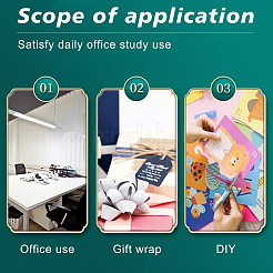 Наклейки из хлопка и бумаги AJEW-WH0244-22B