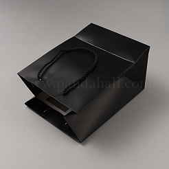 Прямоугольные бумажные подарочные пакеты с веревочными ручками&nbsp;ABAG-WH0035-064B