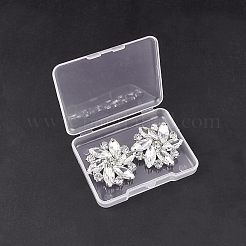 Выводы по зажимам для обуви из сплава со стразами&nbsp;FIND-FG0001-02P