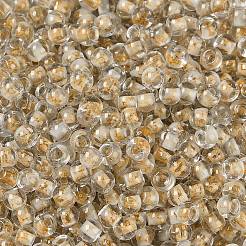 Прозрачные внутри цветные стеклянные бусины&nbsp;X1-SEED-A032-04V