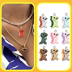 20 шт. 10 цвета непрозрачные подвески из смолы&nbsp;RESI-YW0004-42