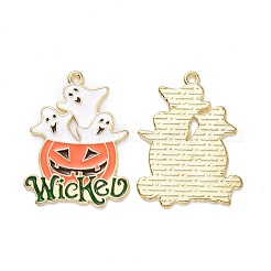 Подвеска из эмали из сплава на хэллоуин ENAM-B047-07LG