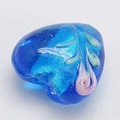 Валентина подарки для своих идей ручной серебряной фольгой витые бусины FOIL-LHH022-M