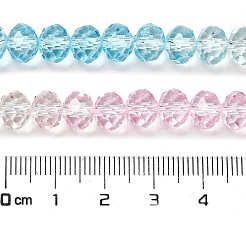 Прозрачные окрашенные стеклянные бусины DGLA-A034-T6mm-A21