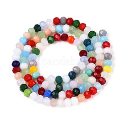 Непрозрачные сплошные цветные стеклянные бусины EGLA-A034-P4mm-DM
