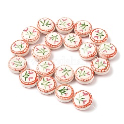 Цветочная тема фарфоровые бусины ручной работы&nbsp;X1-LAMP-D303-06C-01