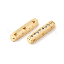 Латунные микропаве прозрачные кубические циркониевые распорки&nbsp;KK-Z149-01G