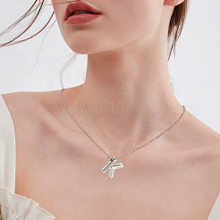 1 шт. латунная цепочка с подвесками в виде букв из сплава NJEW-LP0001-41K-P