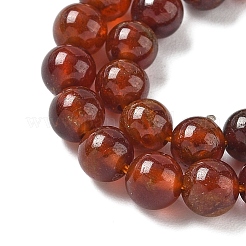 Натуральный оранжевый гранатовый бисер пряди G-G271-B01-6mm