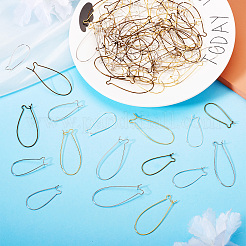 Латунные серьги-кольца серьги почек KK-TA0007-10