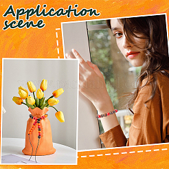 600 шт. 3-х цветные крашеные бусины из натурального дерева&nbsp;WOOD-SC0001-82B