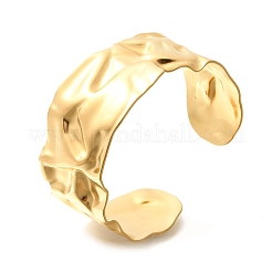 Текстурированные браслеты-манжеты из нержавеющей стали 304 для женщин&nbsp;STAS-Z108-09G-01