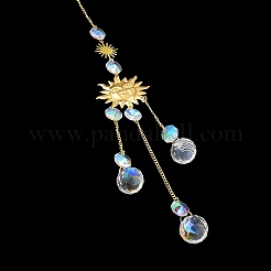 Стеклянная капля большой кулон украшения&nbsp;LS-HJEW-M005-05A-G