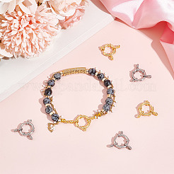 8 шт. 2-х цветные пружинные застежки из нержавеющей стали 304 STAS-UN0053-82