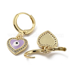 Серьги с подвесками из латуни с покрытием из настоящего 18-каратного золота EJEW-L269-008G-03