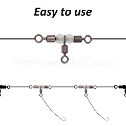 30 шт. 6 стиля 3-х ходовые вертлюжки для рыбалки с крестообразной леской FIND-FH0010-07