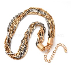 Железные цепи коробки ожерелья&nbsp;LS-NJEW-U046-03GP