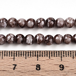 Выпечка окрашенные стеклянные бусины пряди DGLA-N003-4mm-A05