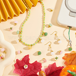 40шт 10 цвета стеклянные подвески GLAA-GA0001-96