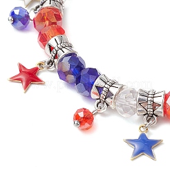 Стеклянной бусины браслеты простирания&nbsp;BJEW-TA00598