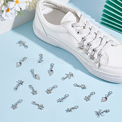 40 шт. 4 стиля подвески из сплава для обуви HJEW-HY00114