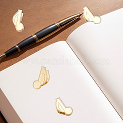 4 шт. зажимы из цинкового сплава в виде музыкальных нот&nbsp;AJEW-CP0009-08B-G