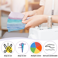 36шт 18 цвета хлопчатобумажной ленты DIY-WH0542-52