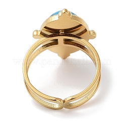 Ионное покрытие (IP) кольцо из нержавеющей стали 304 RJEW-B059-06G-05