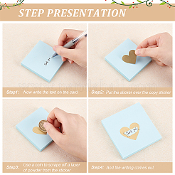 Рулоны с наклейкой для паролей с пленкой с покрытием STIC-WH0003-003B