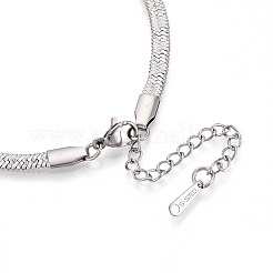 Цепочки-ёлочки из нержавеющей стали 304 толщиной 4 мм NJEW-N058-02P