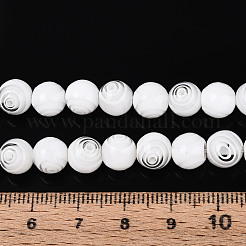 Ручной MILLEFIORI Стеклянные круглые бусины пряди&nbsp;LK-R004-93E