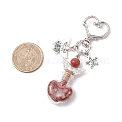 Подвеска для бутылки с пожеланиями из натурального аметиста HJEW-JM02774