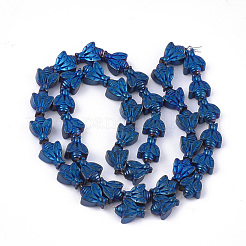 Гальванизировать немагнитных синтетический гематит бисер пряди G-S352-06