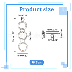 Застежки-тоглы из нержавеющей стали 304 DIY-AB00003