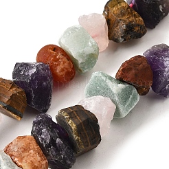 Нити из бусин из натурального аметиста G-I283-F17