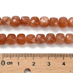 Натуральный Sunstone бисер пряди G-Z106-F02