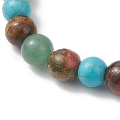 Эластичные браслеты из натуральных и синтетических драгоценных камней для женщин&nbsp;BJEW-JB13270