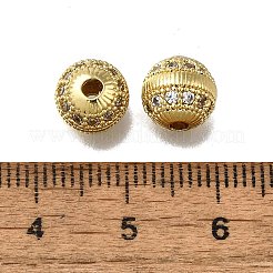 Латунные микропаве из прозрачного кубического циркония ZIRC-I070-038G