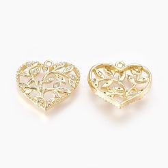 Латунные микро проложить кубического циркония подвески ZIRC-F089-03G