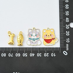 20шт 4 стиля подвески из сплава с эмалью&nbsp;ENAM-CJ0004-48