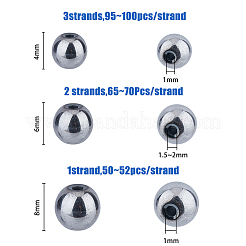 Бусины из синтетического гематита с гальваническим покрытием G-FH0001-97