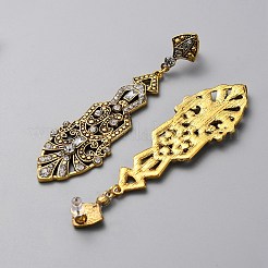 Серьги-гвоздики с кристаллами и стразами EJEW-WH0017-14A