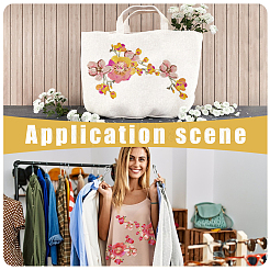 2 шт. 2-х цветная полиэстеровая компьютерная вышивка на ткани для пришивания аппликаций&nbsp;PATC-NB0001-13A