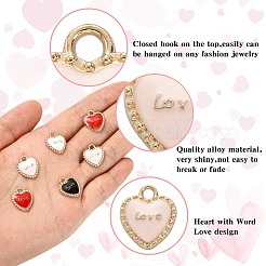 40шт 4 цвета сплава эмалевые подвески&nbsp;ENAM-CJ0003-65