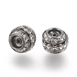 Латунные кристалл горный хрусталь бисер RB-9X10-1