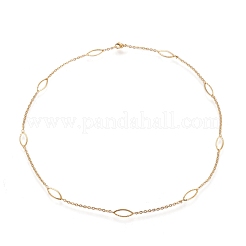 Ожерелья из нержавеющей стали 304 с цепочкой из троса&nbsp;NJEW-M183-02G