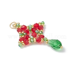 Рождественские стеклянные подвески&nbsp;PALLOY-MZ01051-02